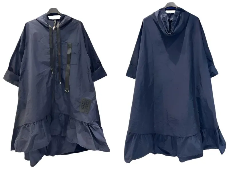 Lightweight Hooded Jacket  Made In Italy One Size