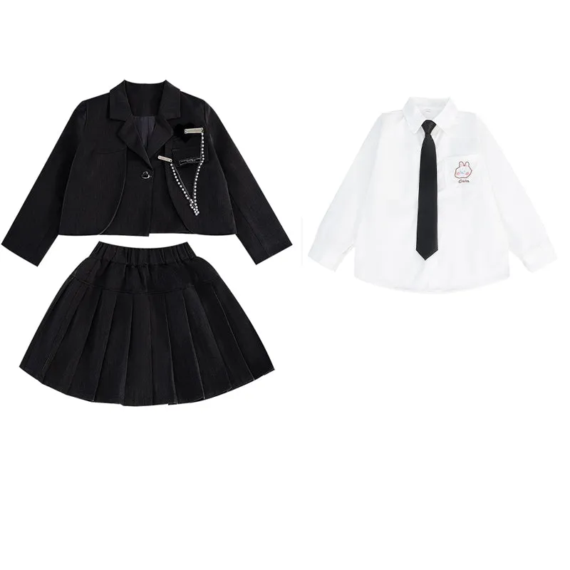 LOLANTA Girls Business Formal Short Suit Skirts Set