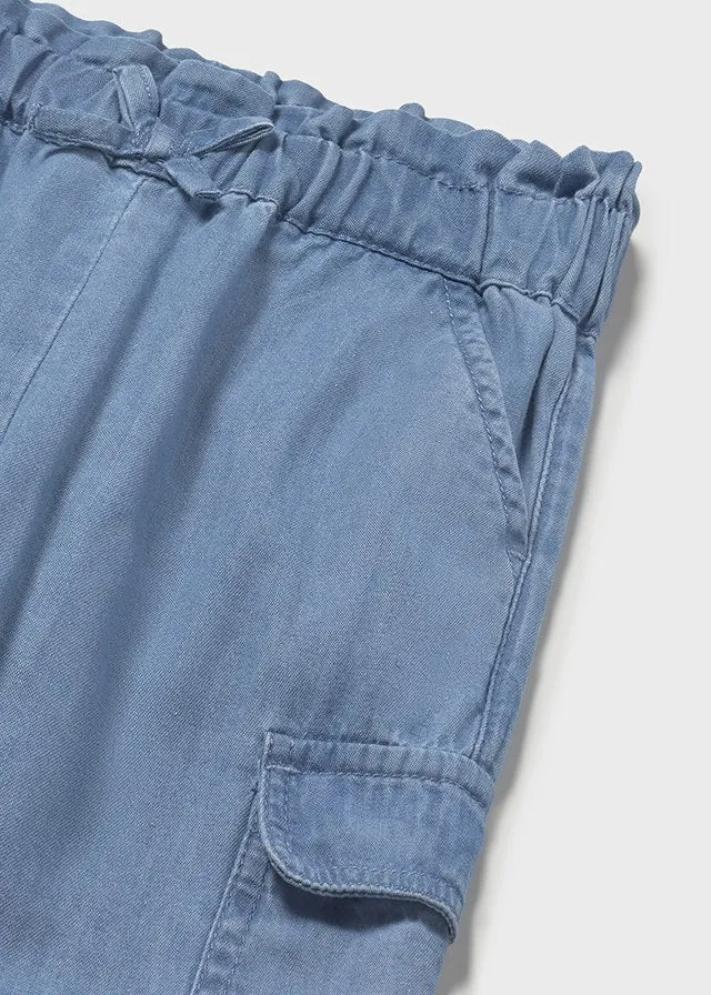 Loose Denim Cargo Pant