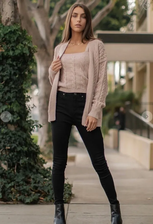 Maya Two Piece Cardigan Set