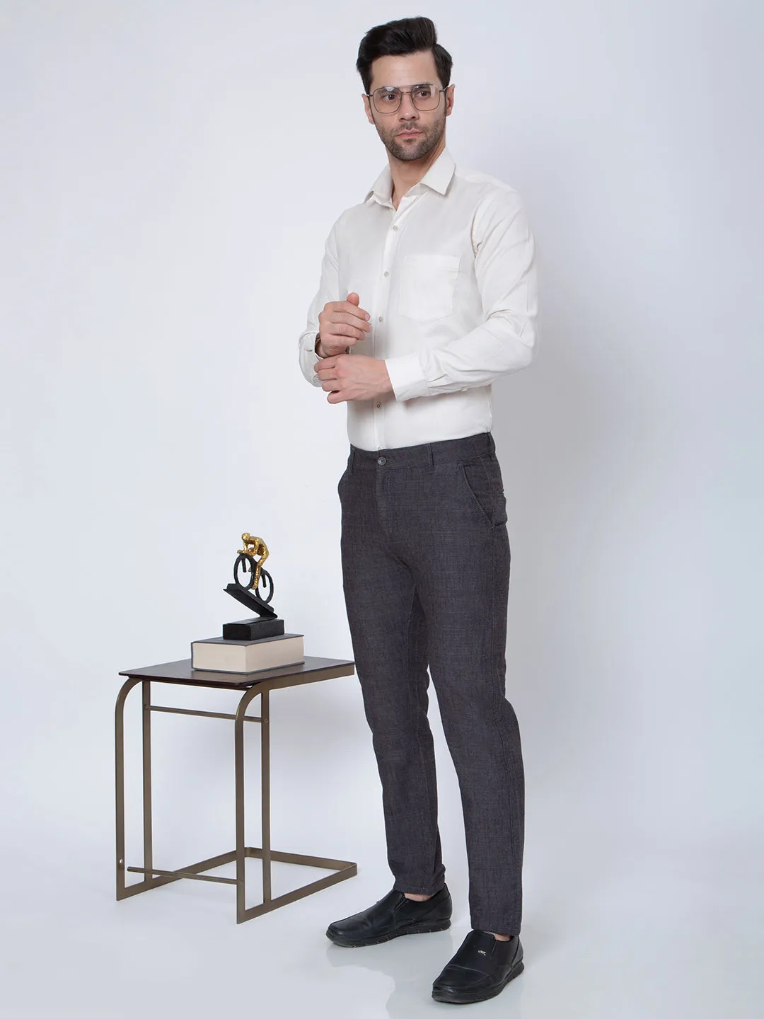 Mens Plain Cream Color Shirt
