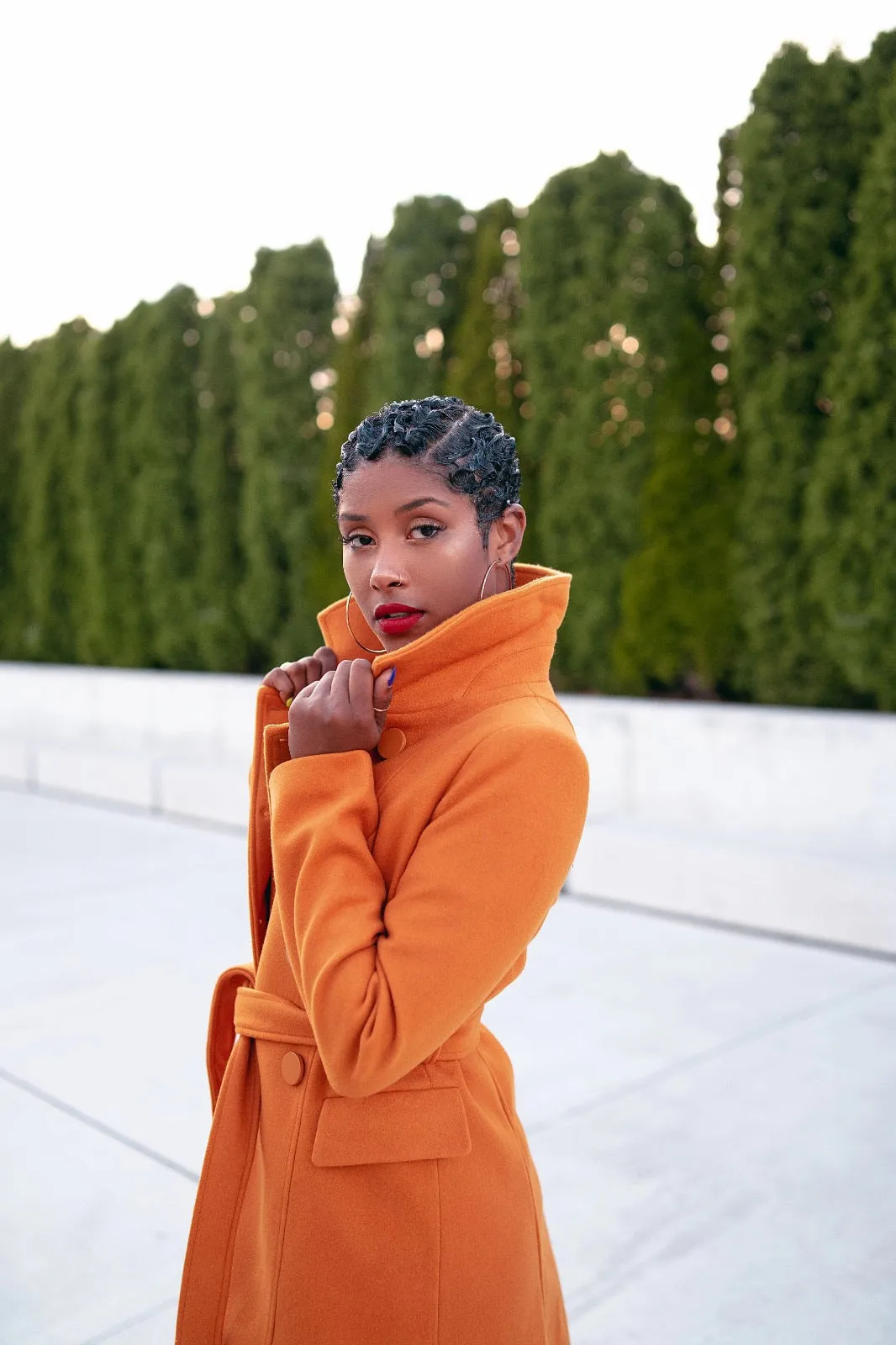 Michelle double breasted trench coat