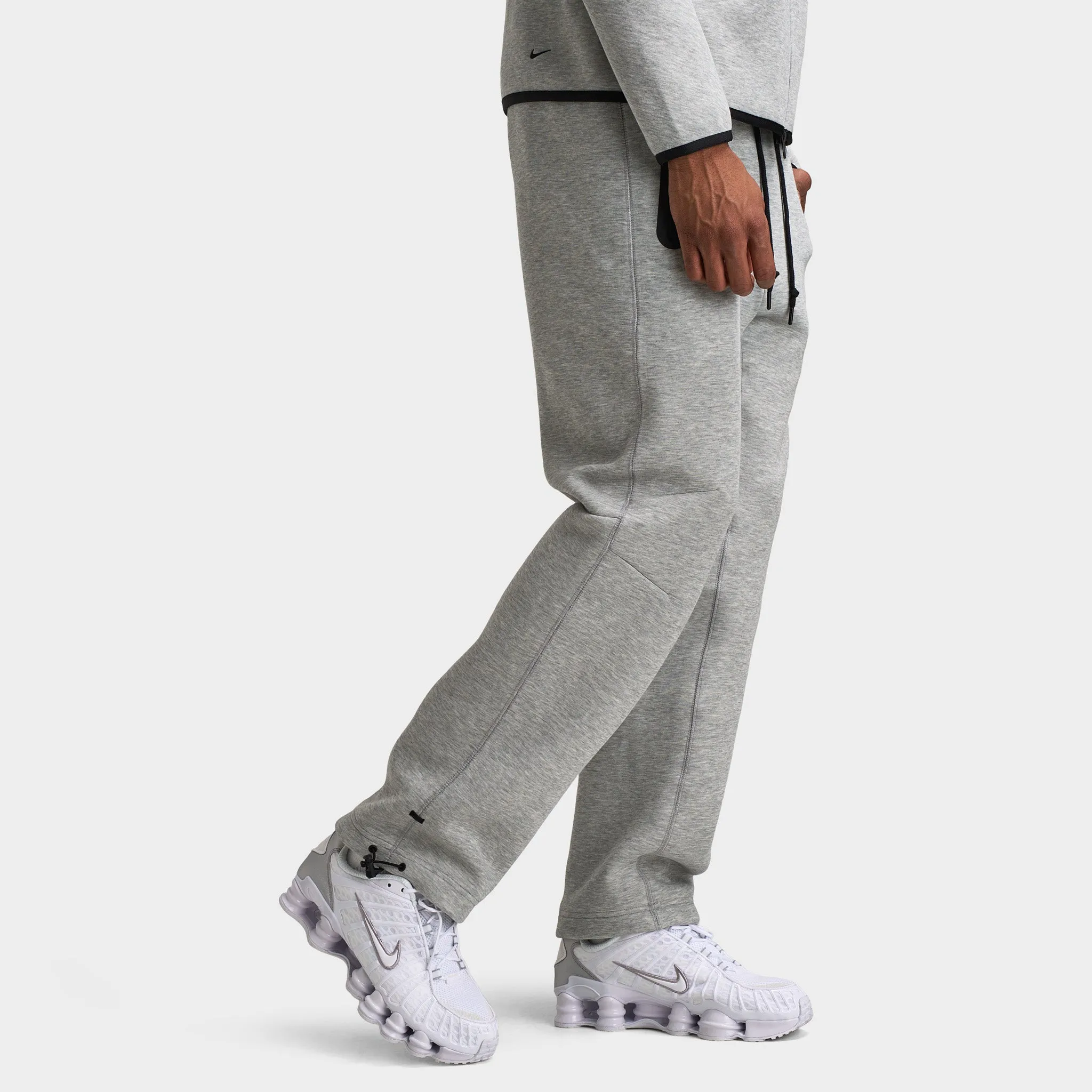Nike Tech Fleece Open Hem Joggers Dark Heather Grey / Black