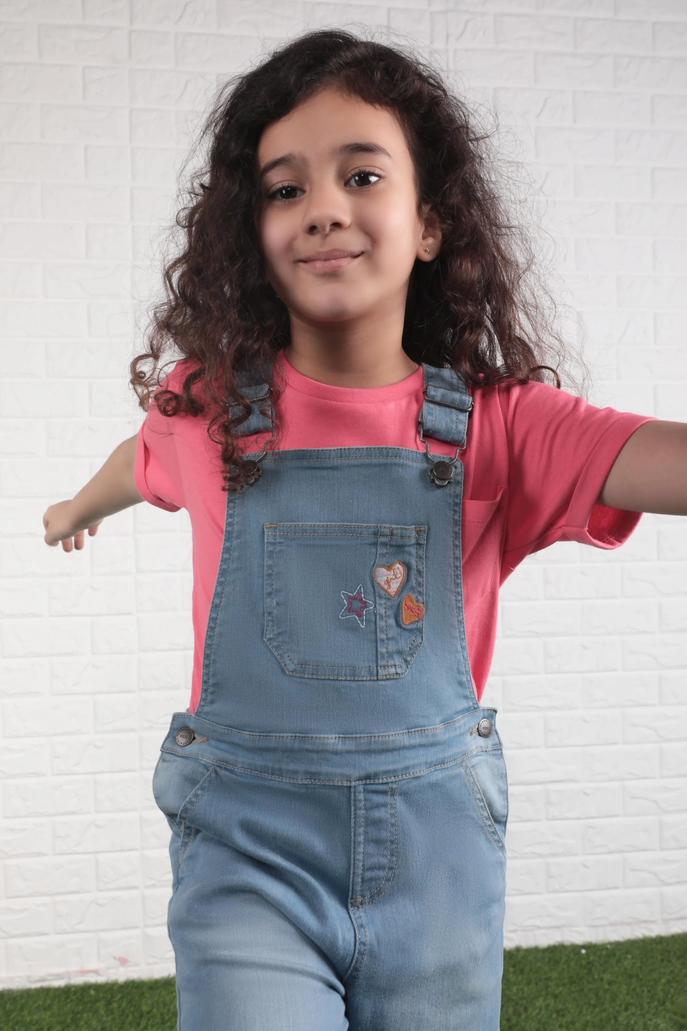 Pale Denim Dungaree