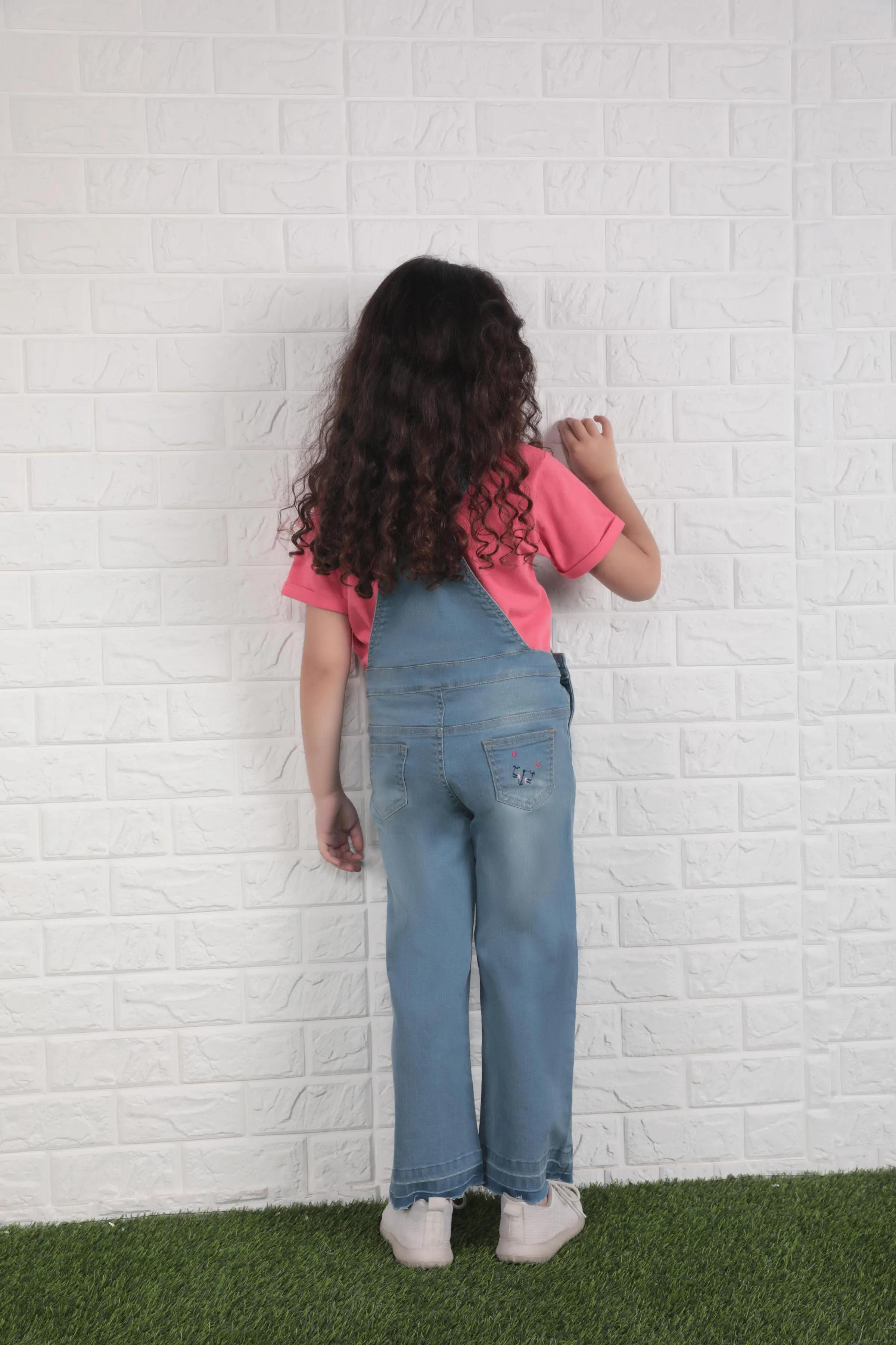 Pale Denim Dungaree