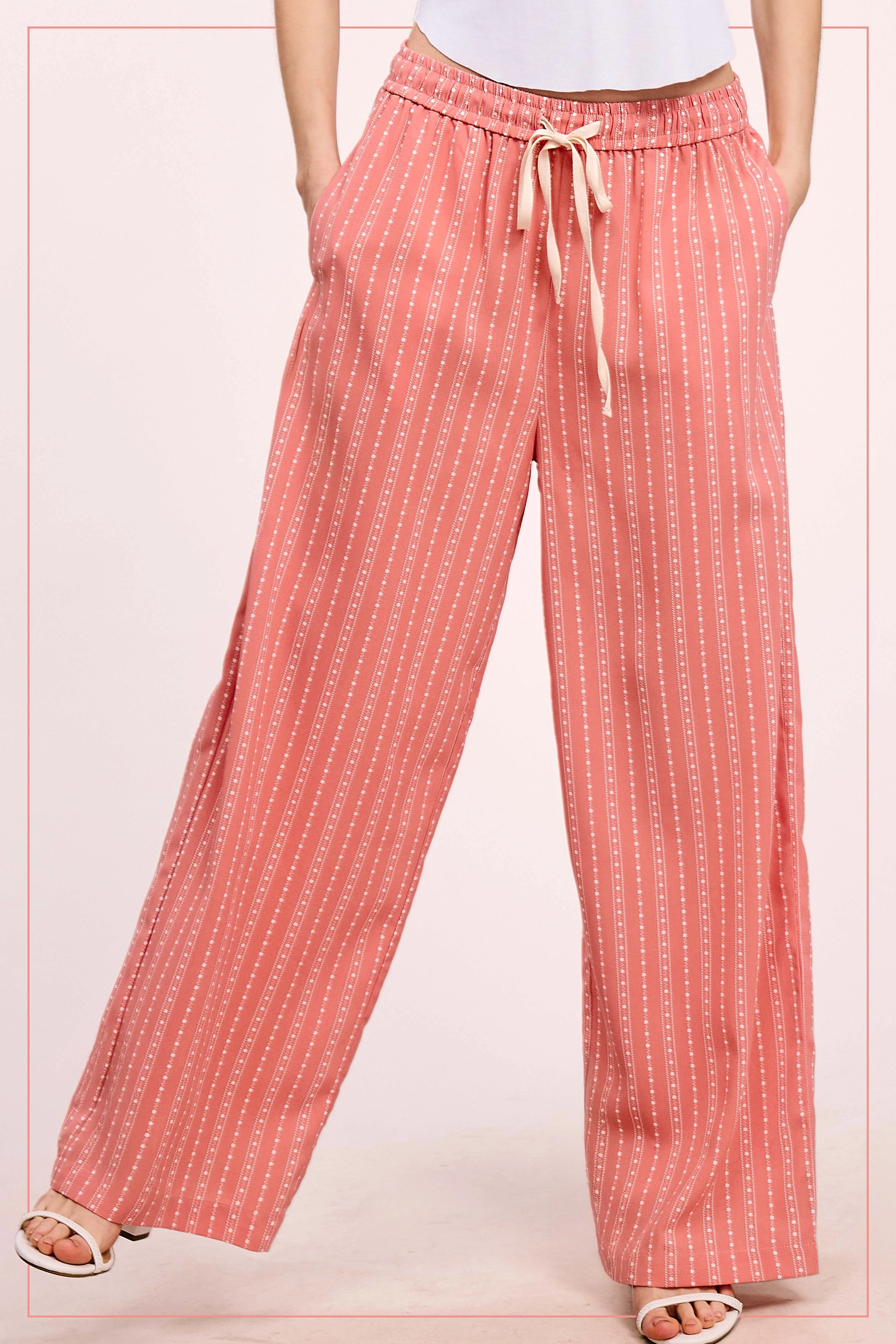Patterned Relaxed Fit Pants