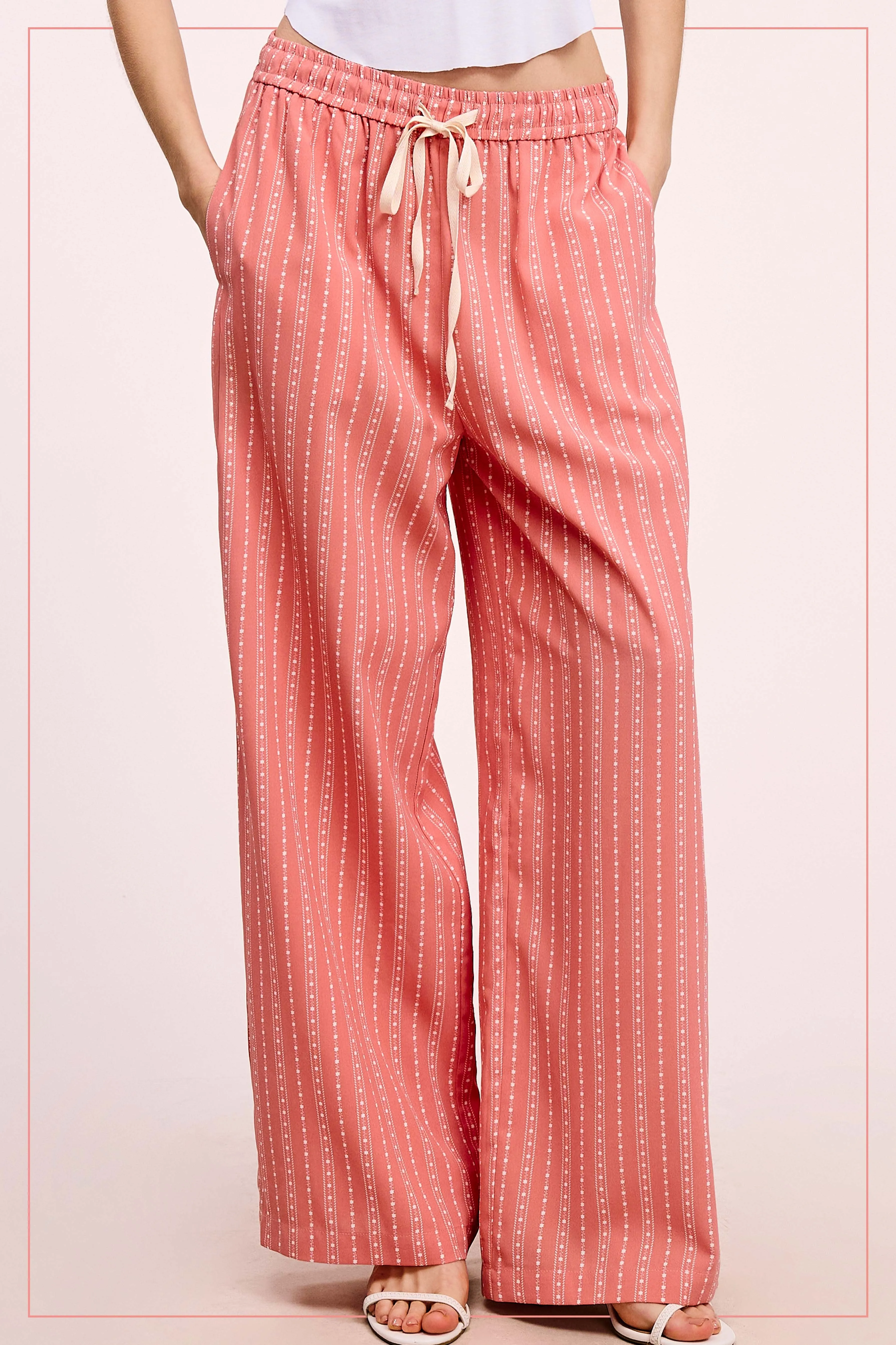 Patterned Relaxed Fit Pants