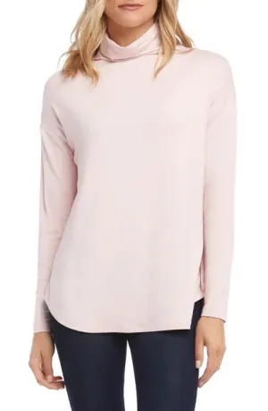 Pink Funnel Neck Top