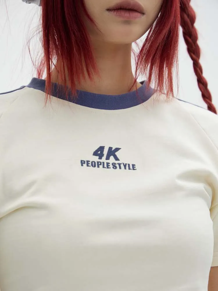 "4K" Simple Casual Plain T-Shirt【s0000006748】