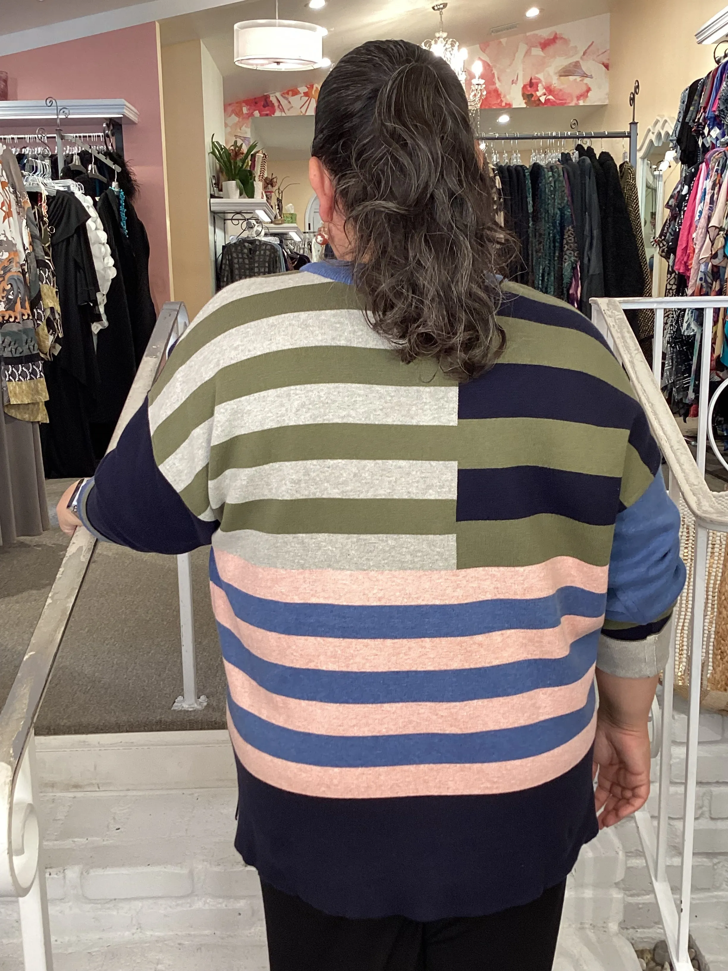 REVERSIBLE SWEATER-STRIPE