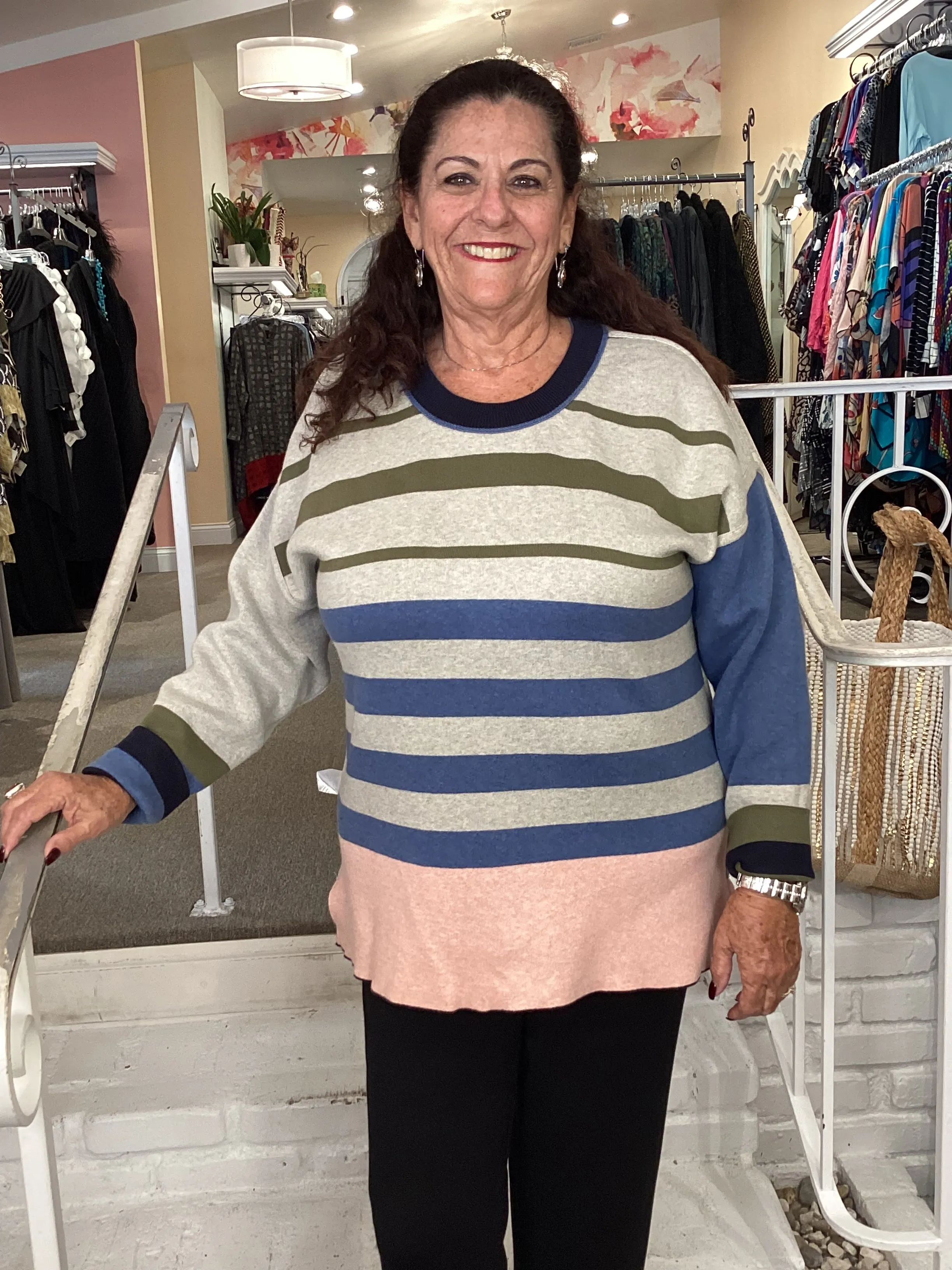 REVERSIBLE SWEATER-STRIPE