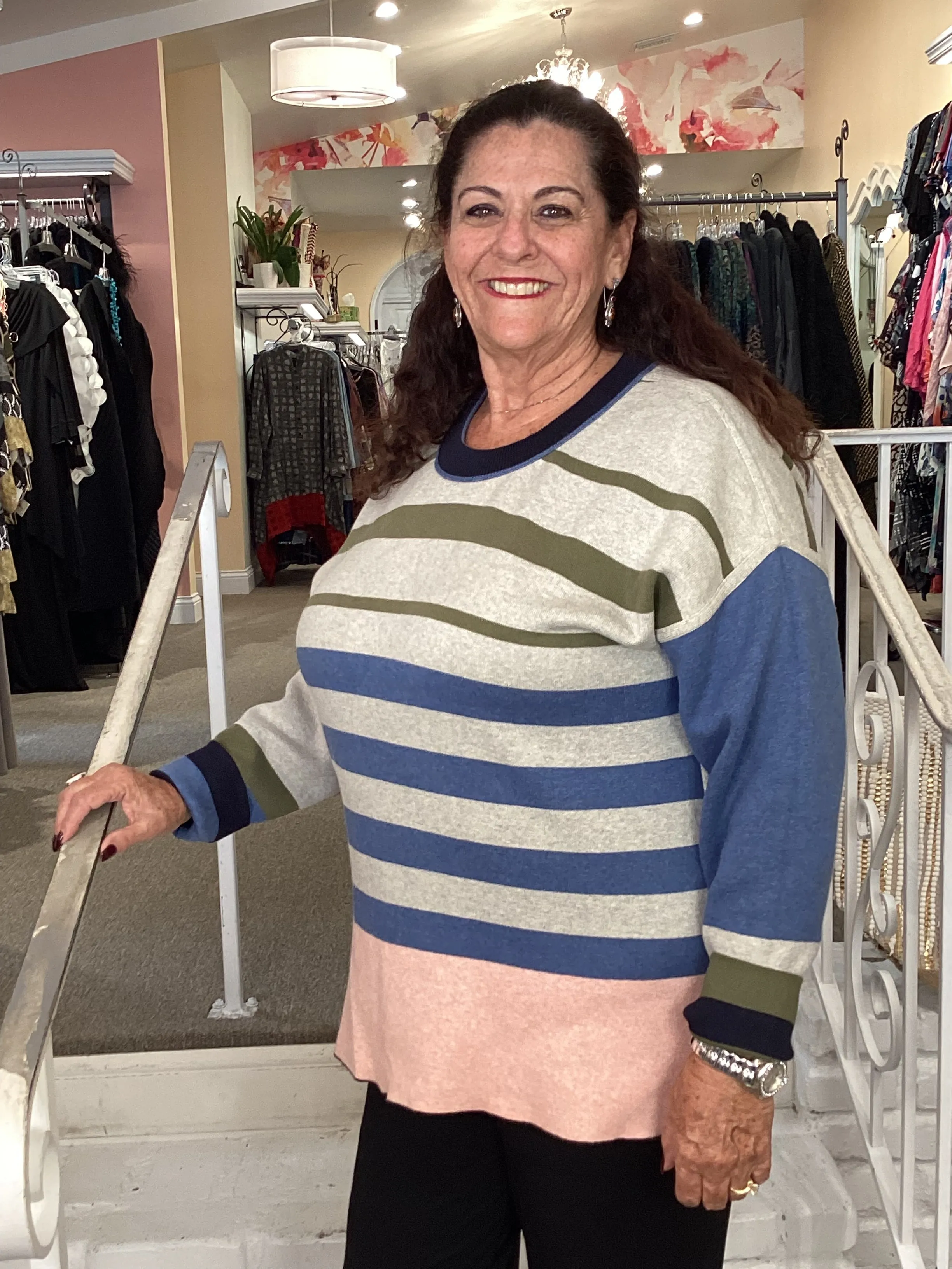 REVERSIBLE SWEATER-STRIPE