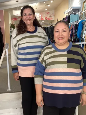REVERSIBLE SWEATER-STRIPE