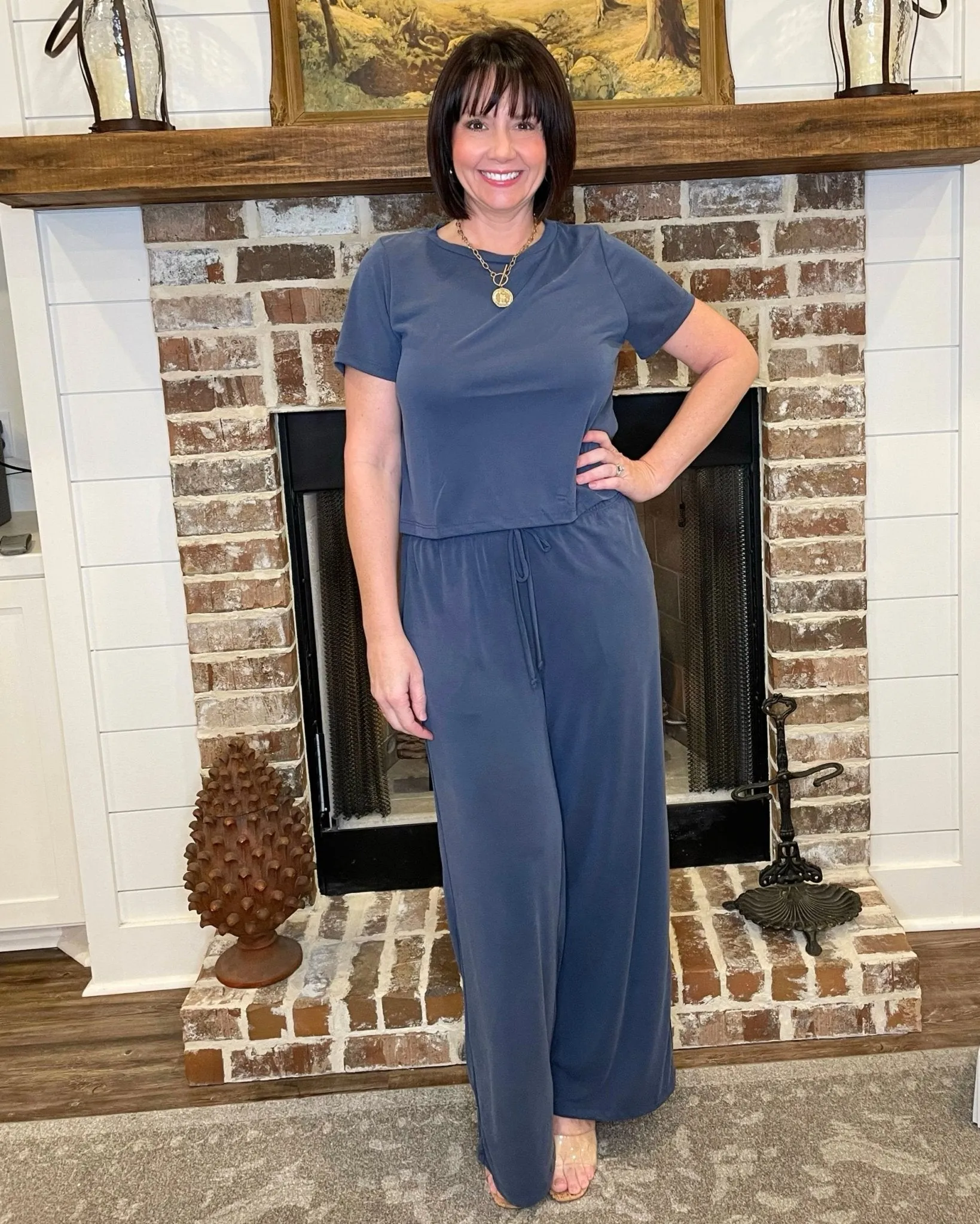 Running Around Cozy Pants Set