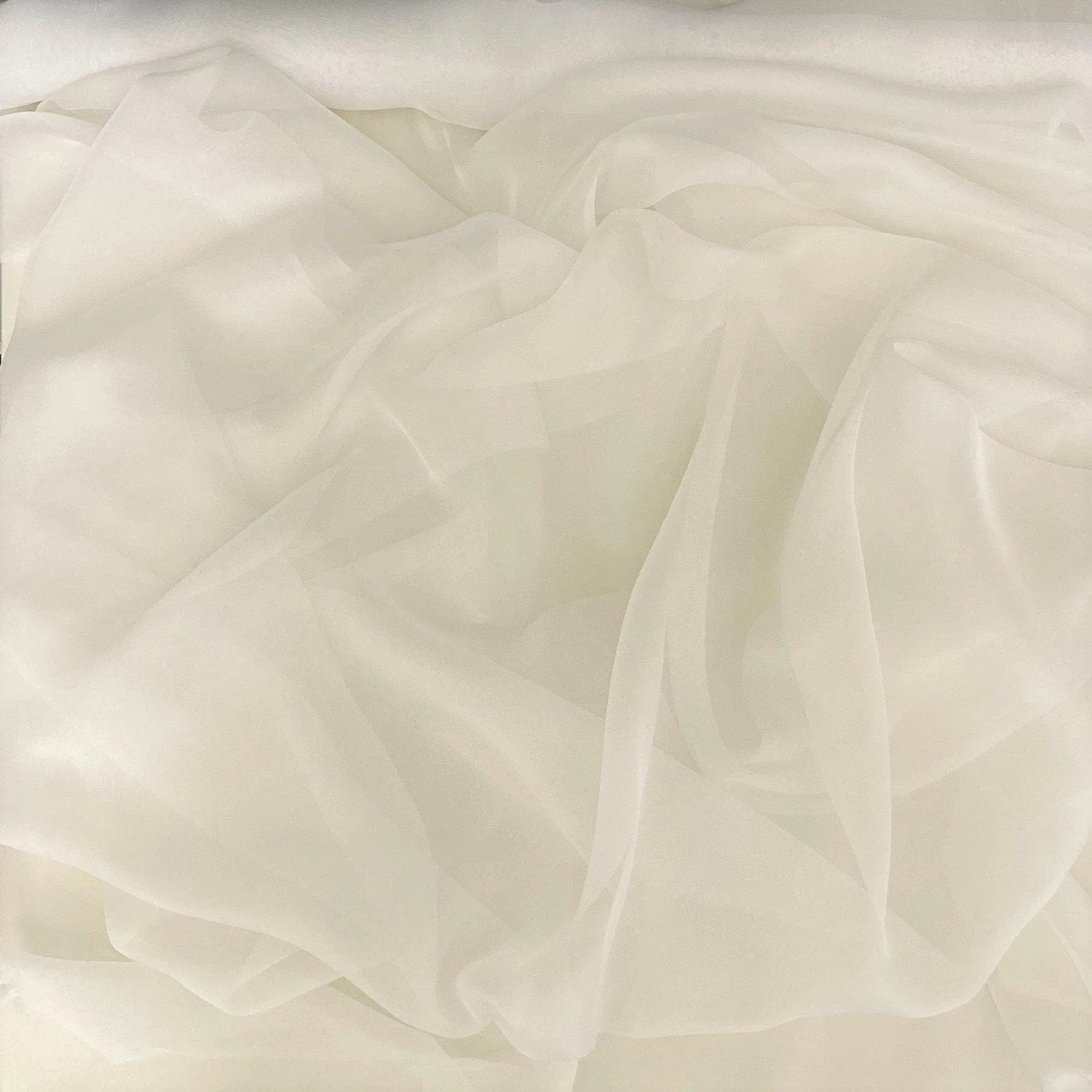 Satin Chiffon White
