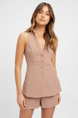 Serge Sleeveless Shirt