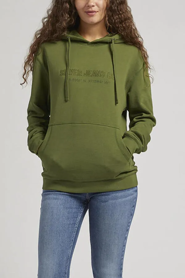 Silver Unisex Logo Hoodie