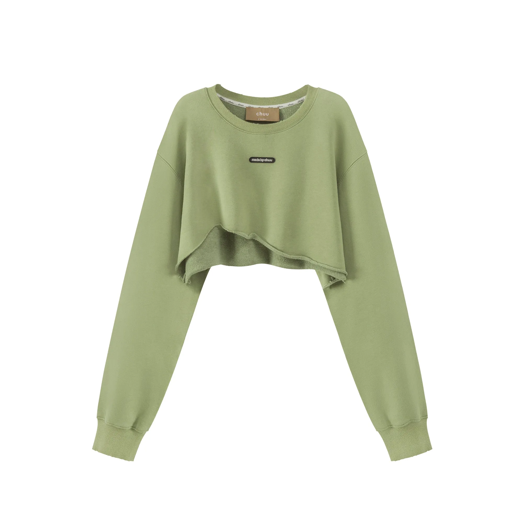 Simple Cut Crop Sweatshirt