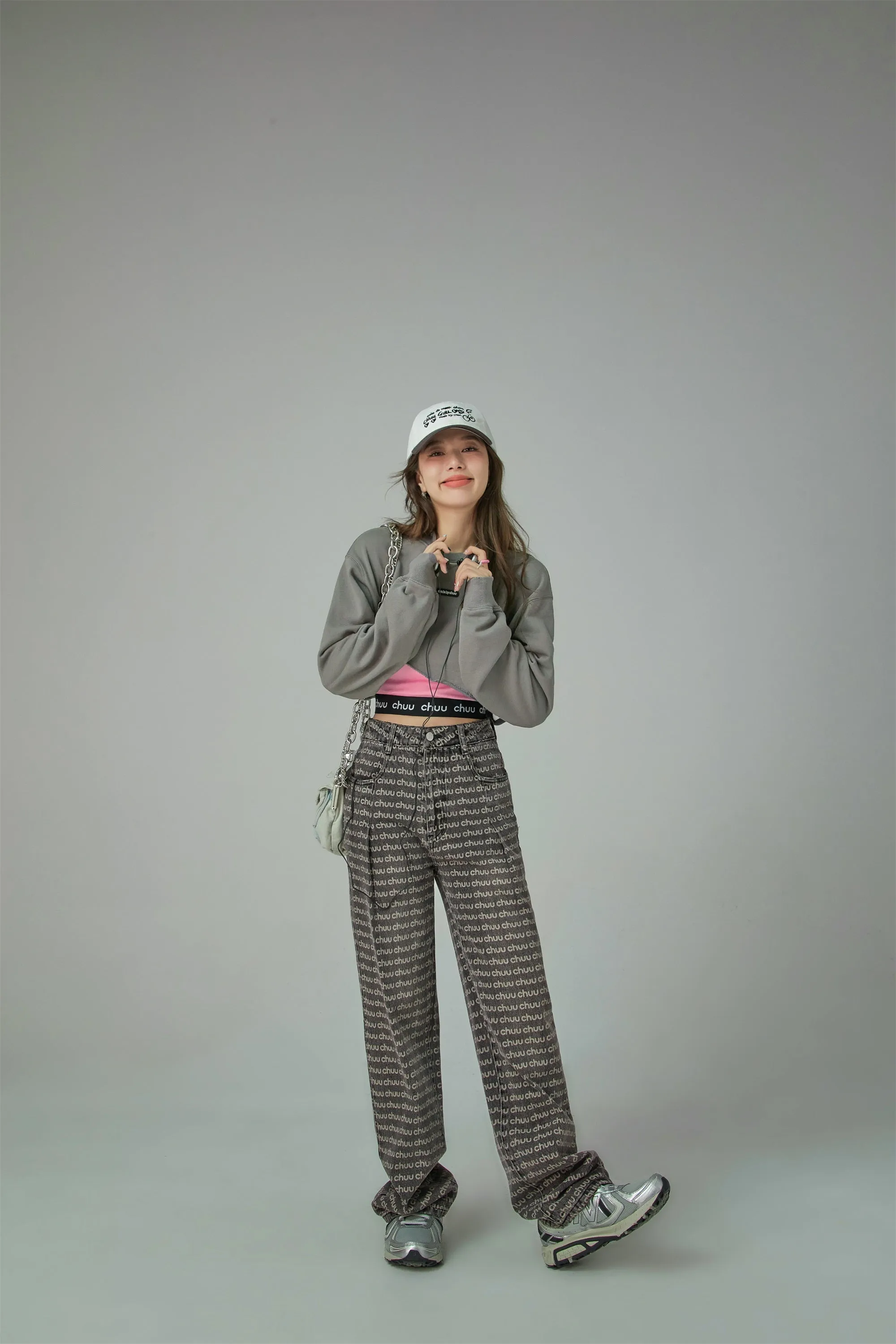 Simple Cut Crop Sweatshirt