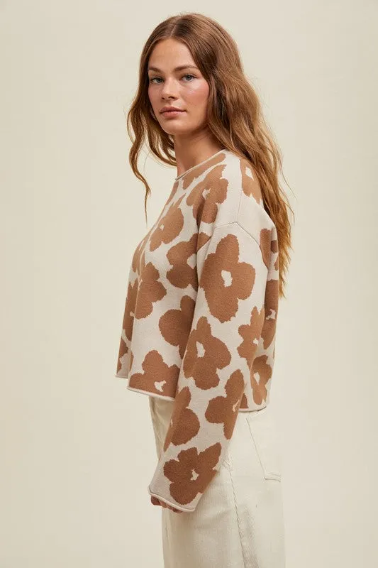Simple Floral Sweater