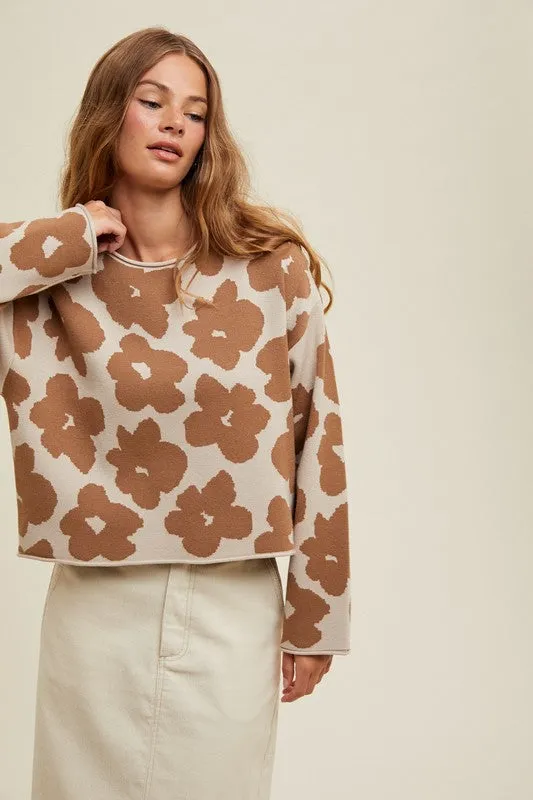 Simple Floral Sweater
