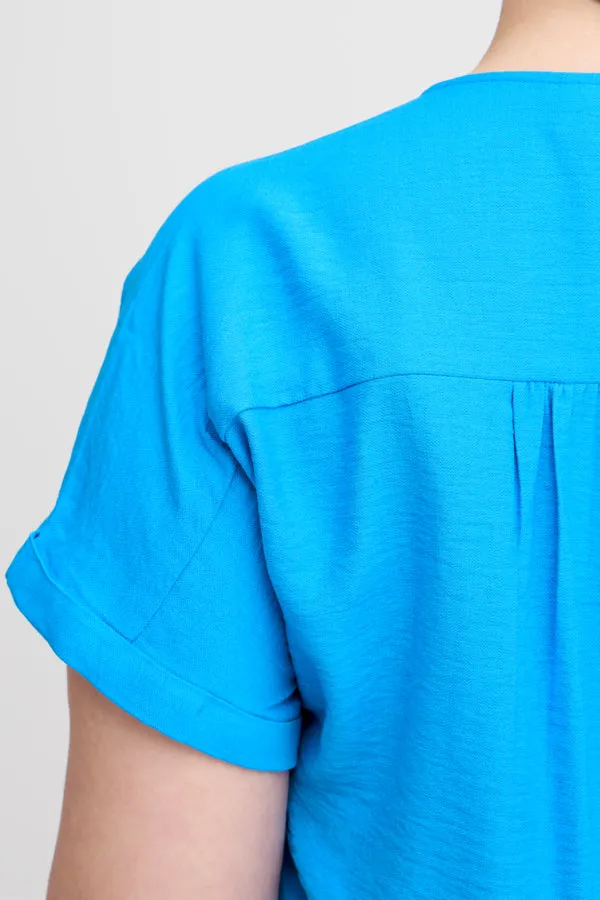 Simple Wish Hot Blouse in Blue
