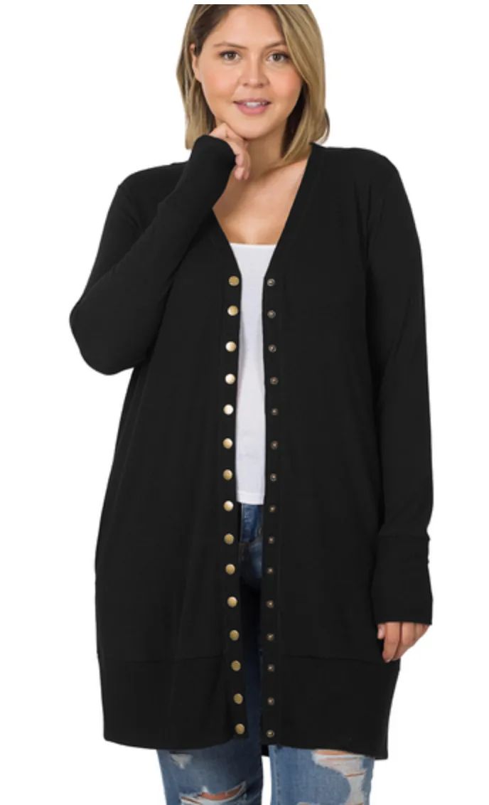 Snap Button Cardigan