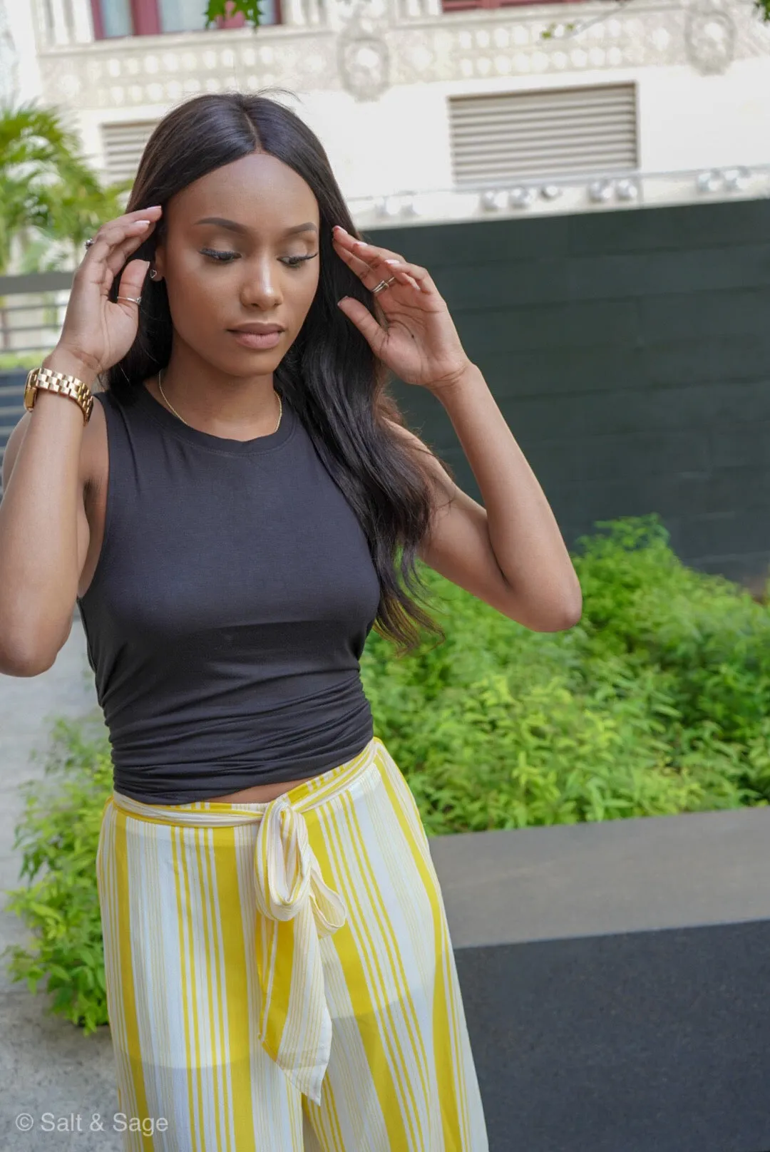 So Simple Tank- Black