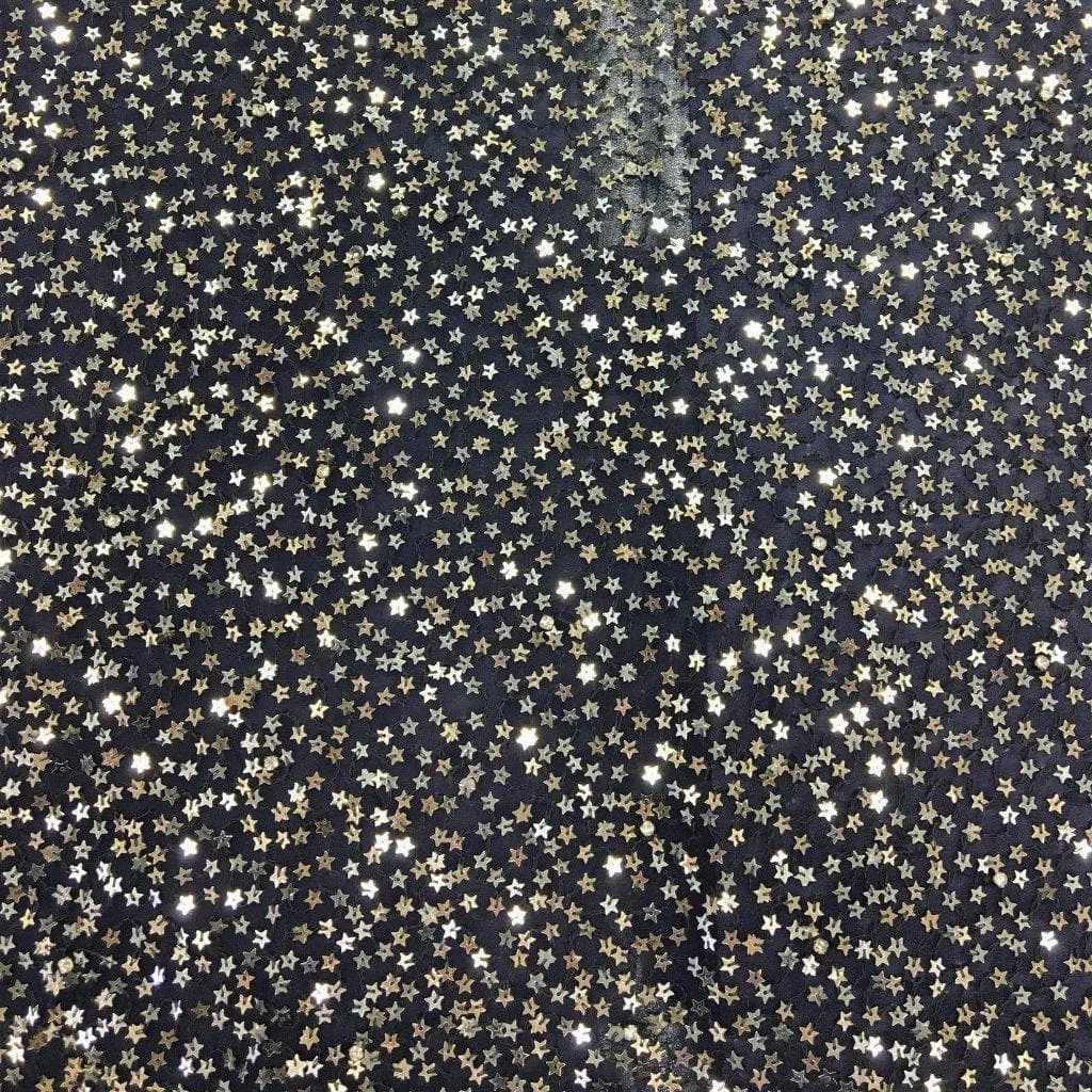 Star Sequin Georgette (K24957) Navy