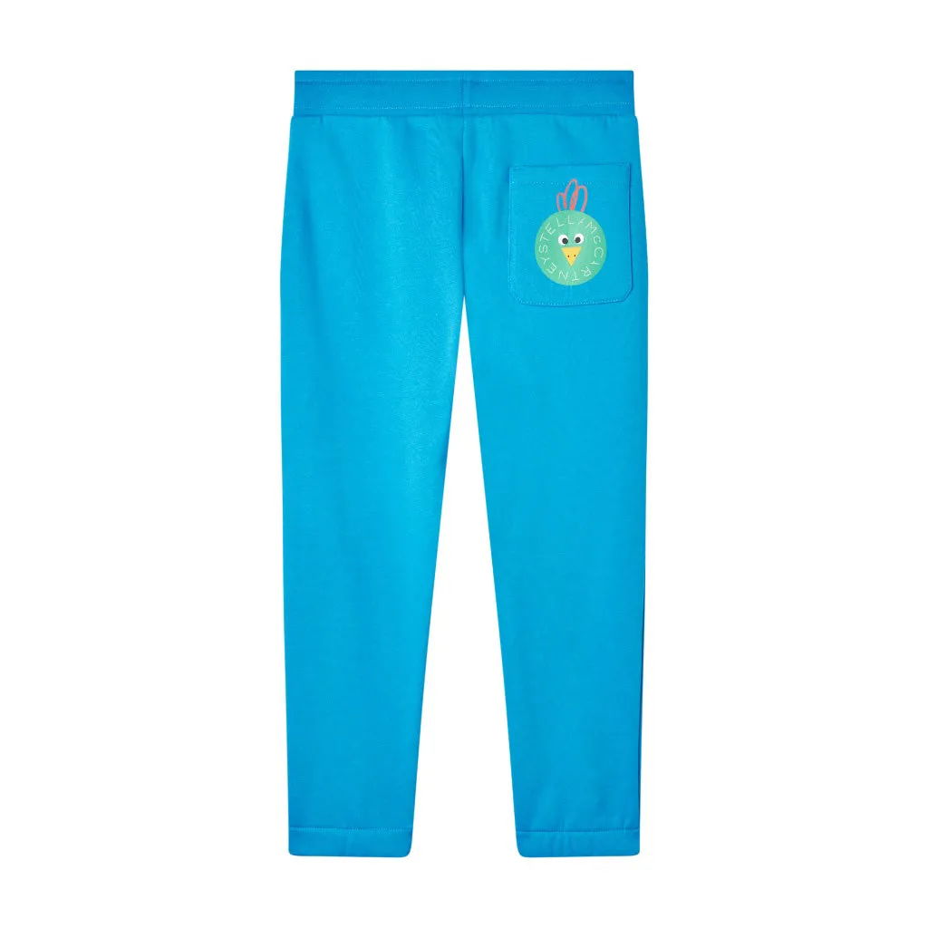 Stella McCartney Kids Chicken on Stella Logo Fleece Joggers