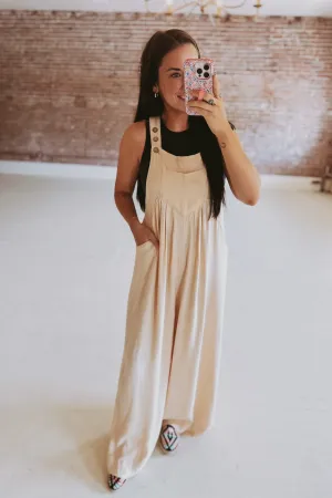 The Savannah Wide Leg Overalls