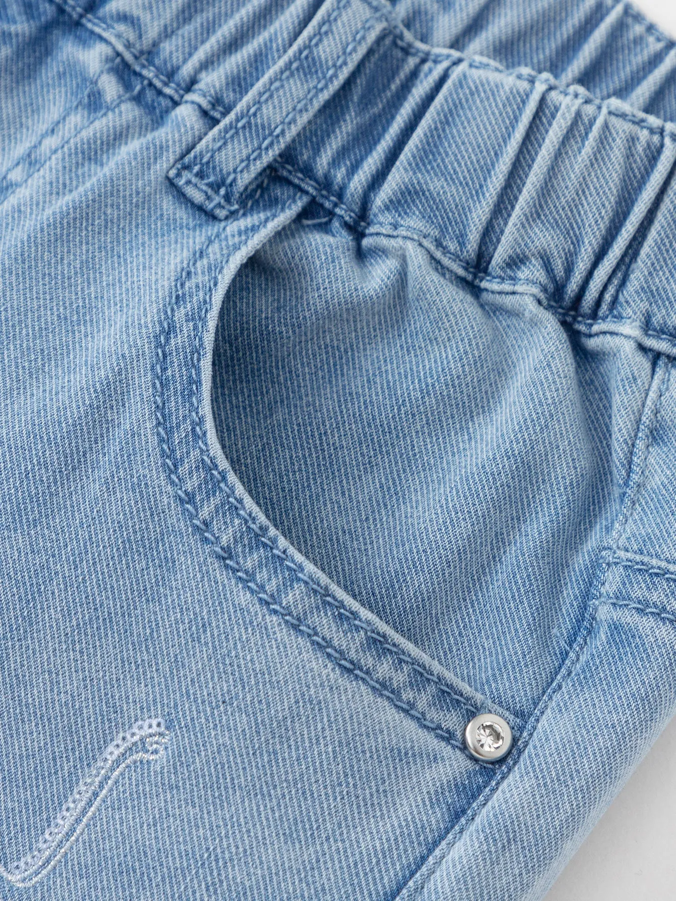 Toddler Girl Denim Trousers
