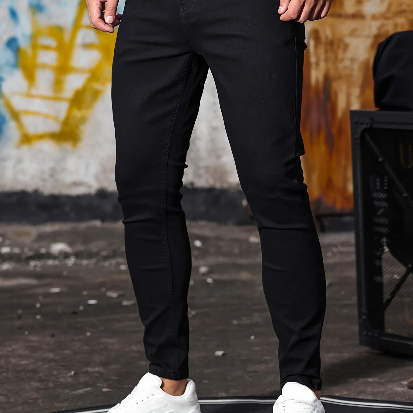 Trendy Men’s Slim-Fit Jeans - Comfortable Stretch Denim for Everyday Wear