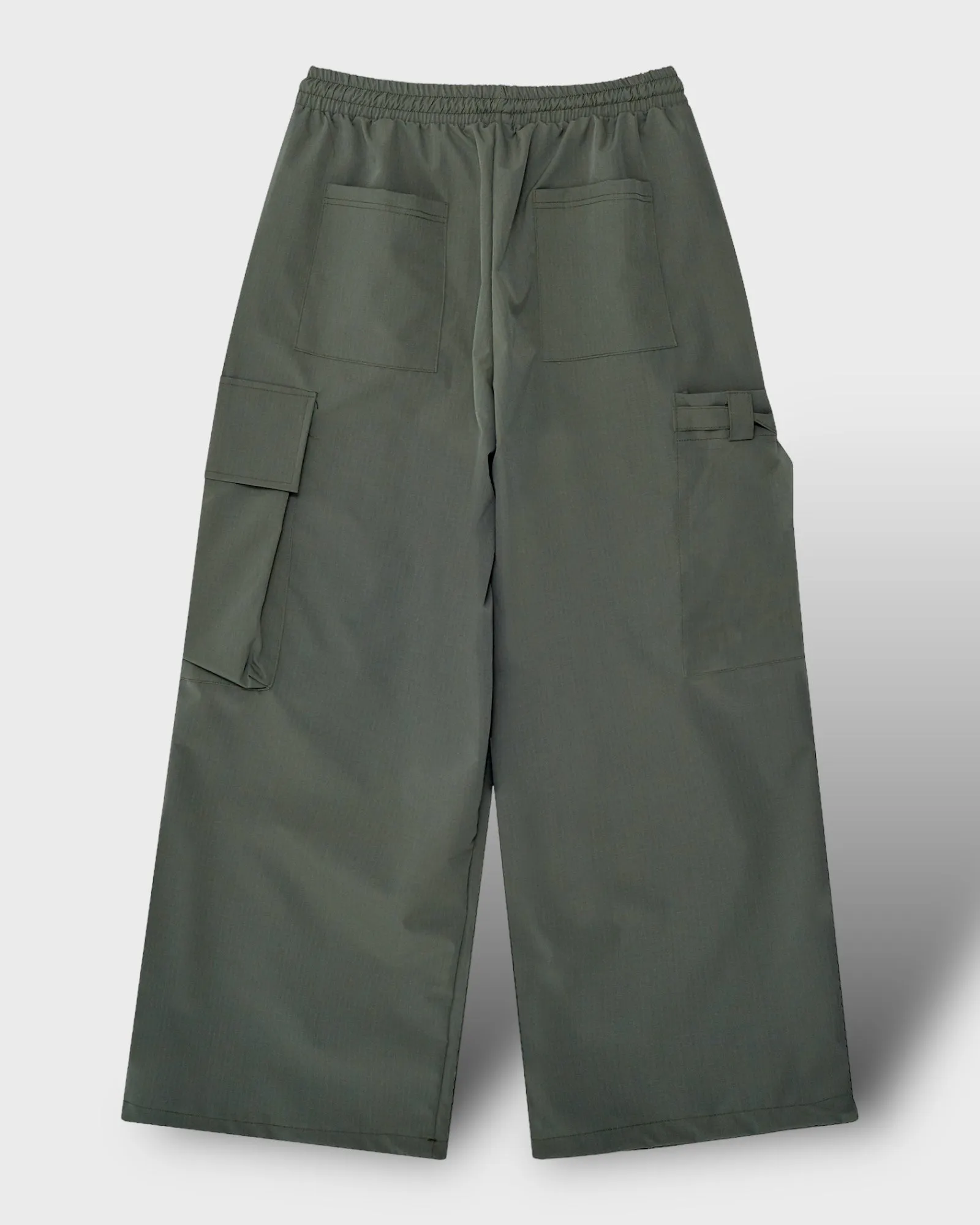 Unbalanced Pocket Wide Cargo Pants