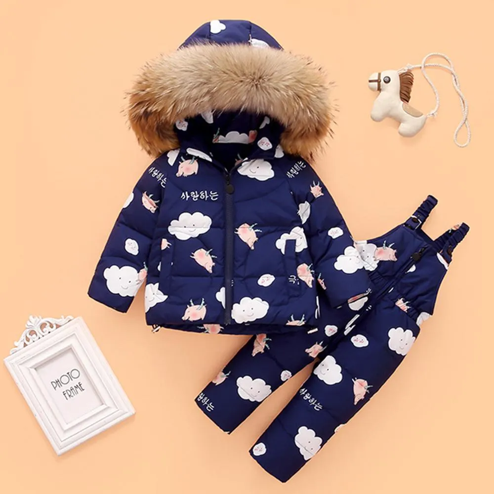 Unisex Cartoon Furry Hoodie Long Sleeve Coat & Overalls Trendy Kids Wholesale Clothing