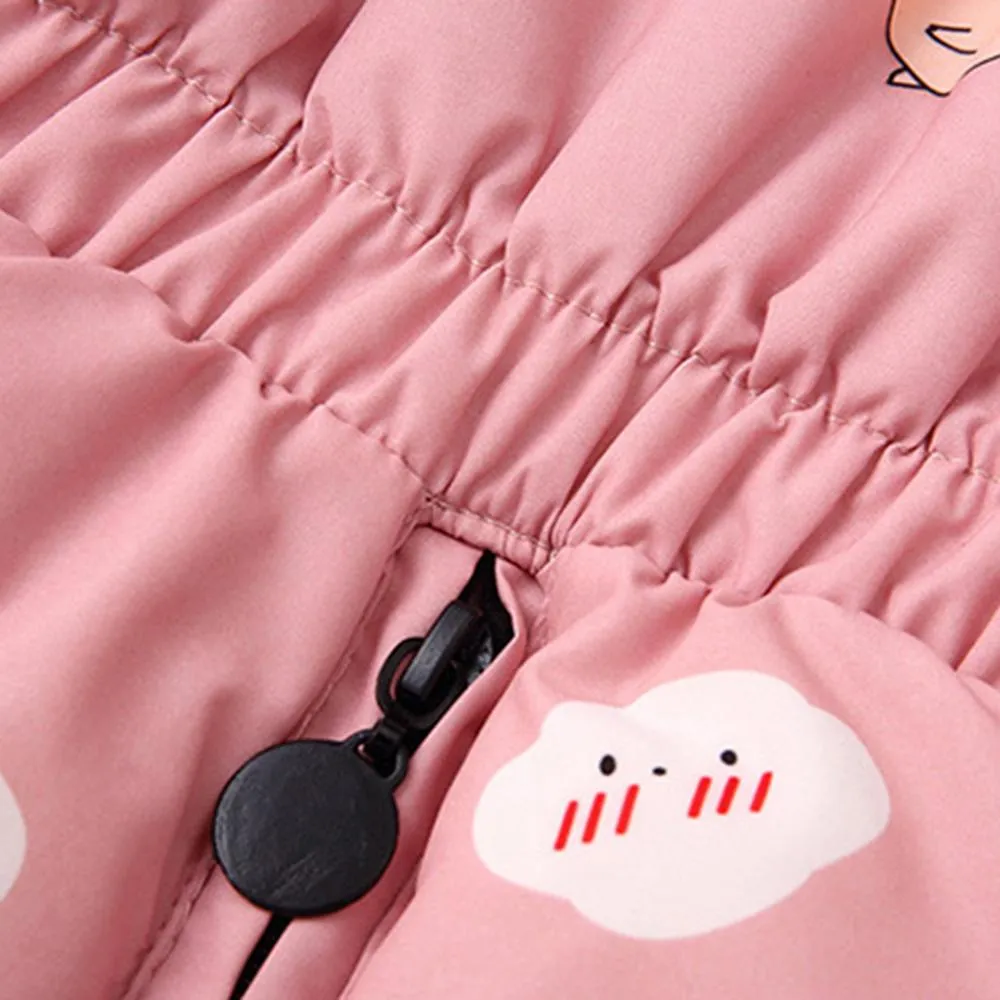 Unisex Cartoon Furry Hoodie Long Sleeve Coat & Overalls Trendy Kids Wholesale Clothing