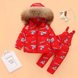 Unisex Cartoon Furry Hoodie Long Sleeve Coat & Overalls Trendy Kids Wholesale Clothing
