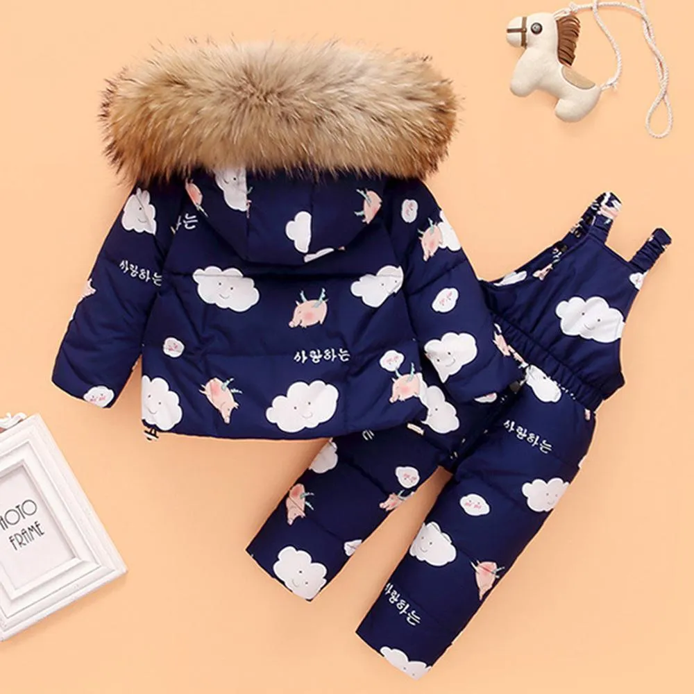 Unisex Cartoon Furry Hoodie Long Sleeve Coat & Overalls Trendy Kids Wholesale Clothing