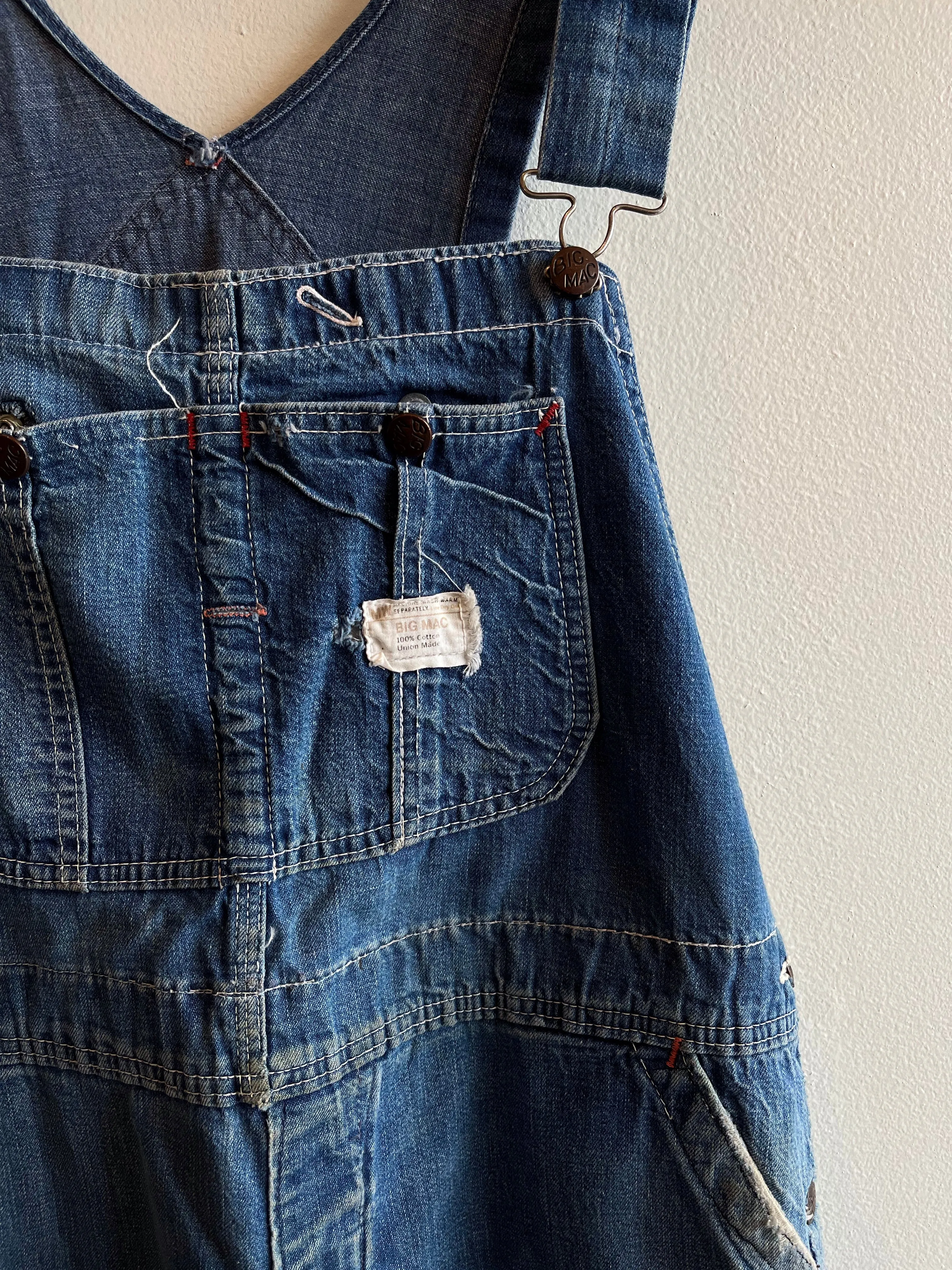 Vintage 1970s Big Mac Denim Overalls
