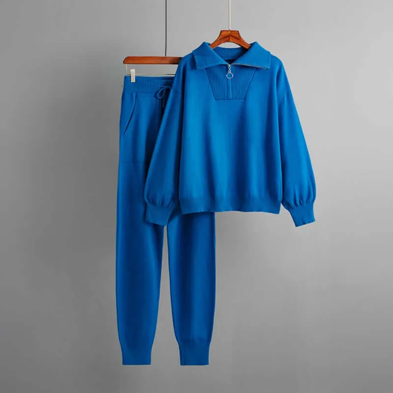 Women's Knitted 2-Piece Set - Stylish & Comfortable