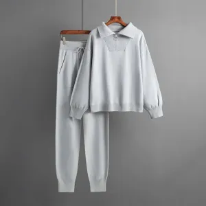 Women's Knitted 2-Piece Set - Stylish & Comfortable