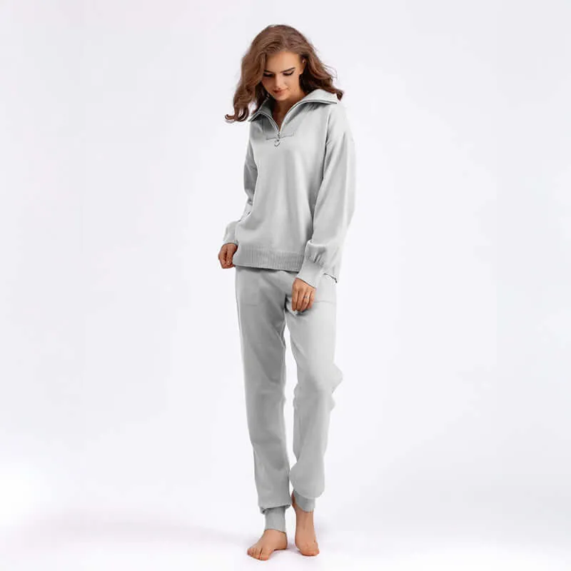 Women's Knitted 2-Piece Set - Stylish & Comfortable