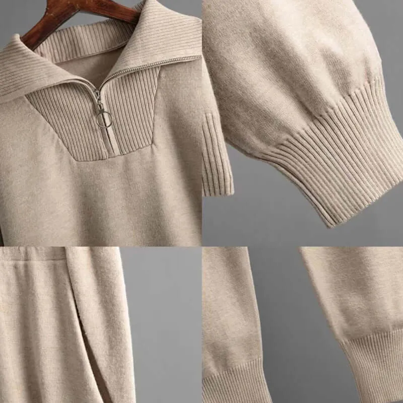 Women's Knitted 2-Piece Set - Stylish & Comfortable