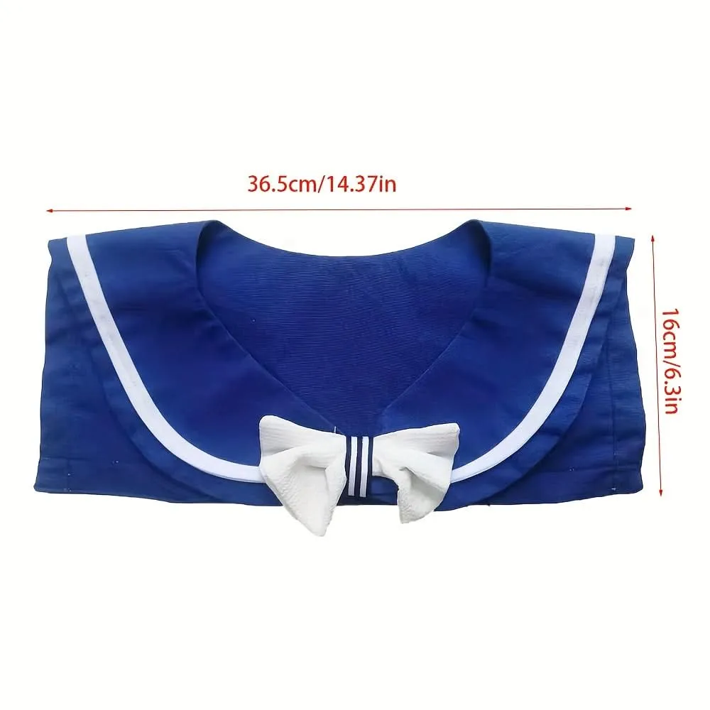 Women's Sailor-Style Detachable Navy Collar