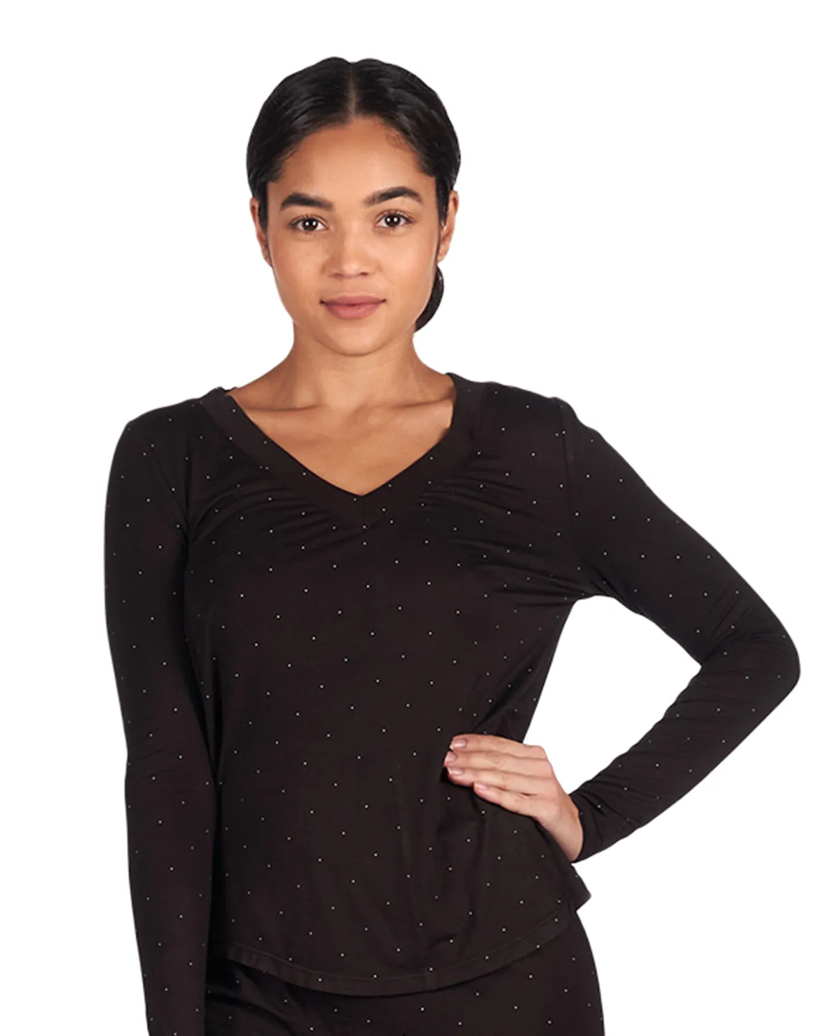 Women's Soft Bamboo Blend Relaxed Long Sleeve Top